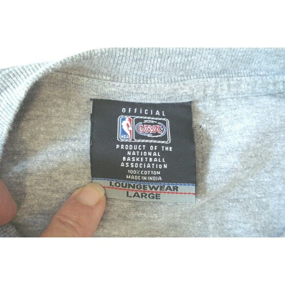 NBA UNK T Shirt Longwear Official Licensed Tee Long Sleeve Basketball Logo Sz L - Picture 13 of 13